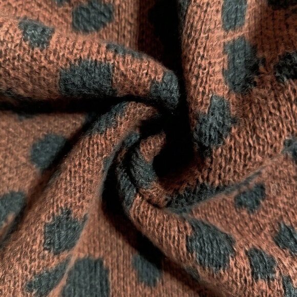 Multicolor Chic Leopard Print Womens Knitted Cardigan Vest Top - Picture 5 of 6